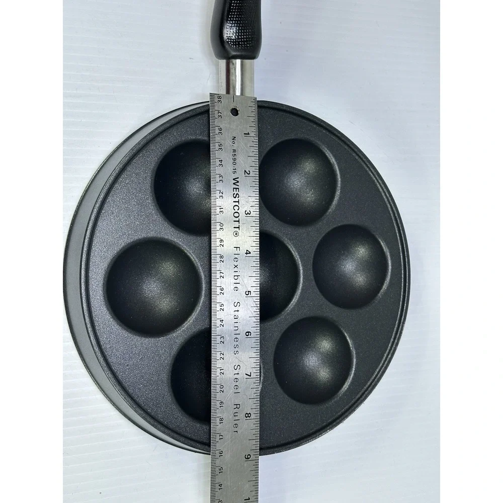 2 NORDIC WARE Ebelskiver Filled‎ Pancake Pan 7 Cavities Spherical